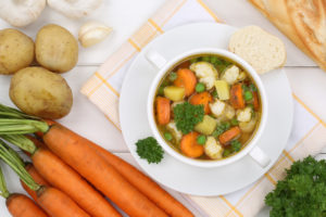 vegetable soup meal
