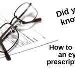 Do you know how to read an eye prescription?