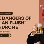 Person experiencing facial redness after drinking beer, illustrating the effects of Asian Flush Syndrome linked to alcohol intolerance.