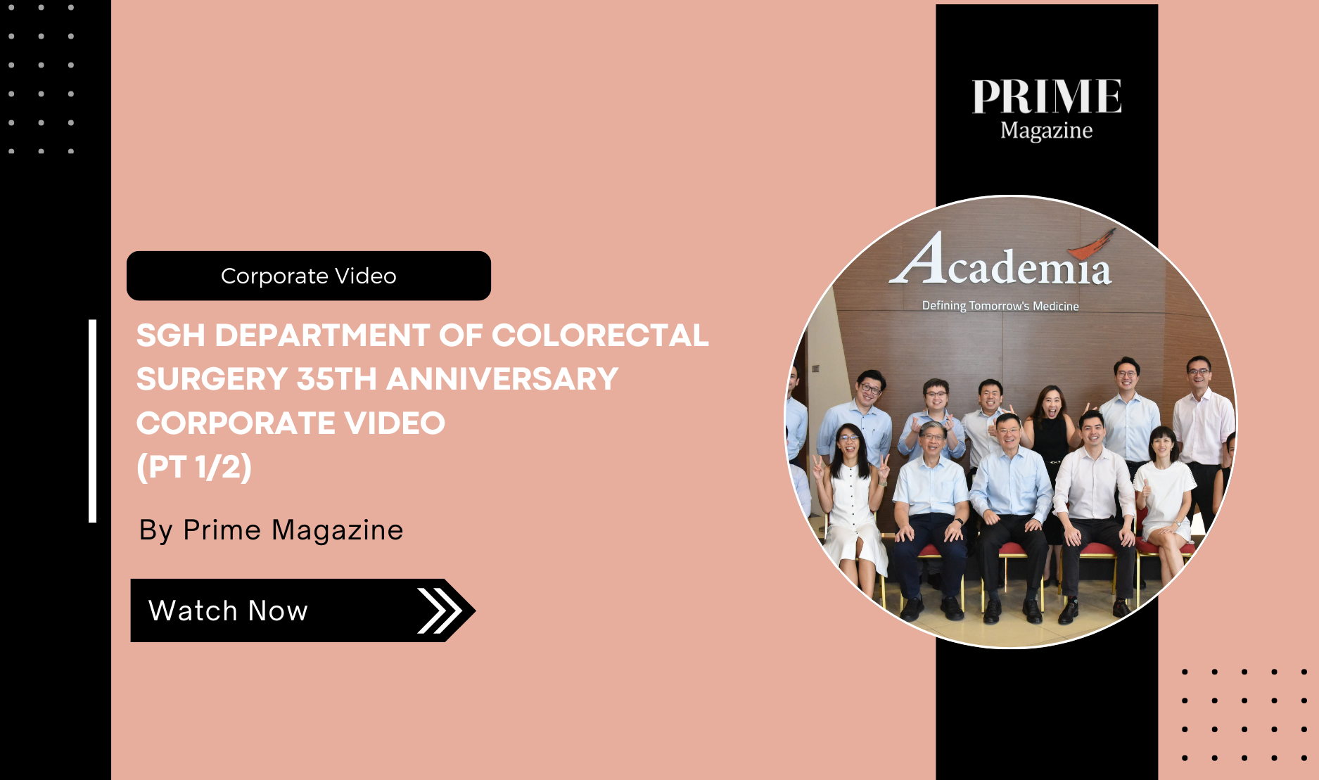 SGH Colorectal Surgery team celebrating 35 years of medical excellence and innovation.