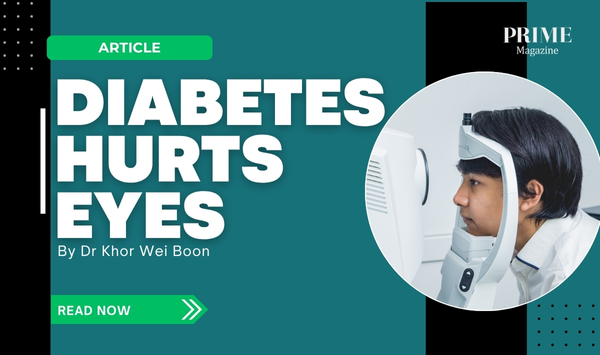 Man undergoing eye examination to detect diabetes-related vision problems