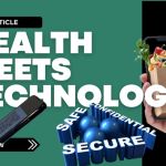 Hand holding a smartphone with evolving icons from food to healthcare, representing Singapore’s digital revolution where health meets technology.