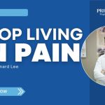 Video banner featuring Dr Bernard Lee from Singapore Pain Care with the title ‘Stop Living in Pain,’ published by PRIME Magazine.