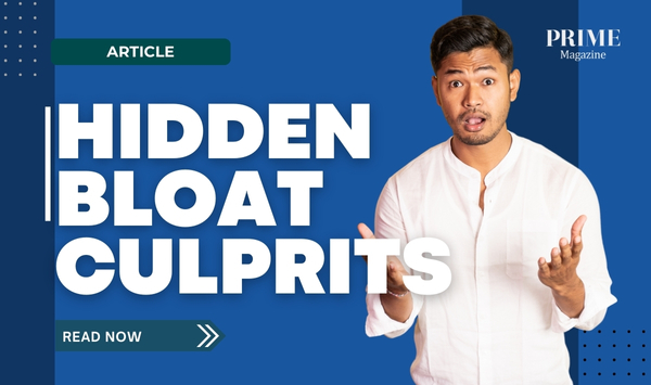 Man looking shocked, representing the surprising causes of bloating.