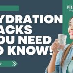Smiling young woman holding a glass of water with the headline “Hydration Hacks You Need to Know” from Prime Magazine.