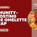 “Immunity-Boosting Rice Omelette Wrap recipe by SongHe and Prime Magazine with fluffy rice, eggs, and vegetables.