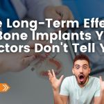 graphic for article about the long-term effects of bone implants, showing a medical consultation and a person reacting with surprise