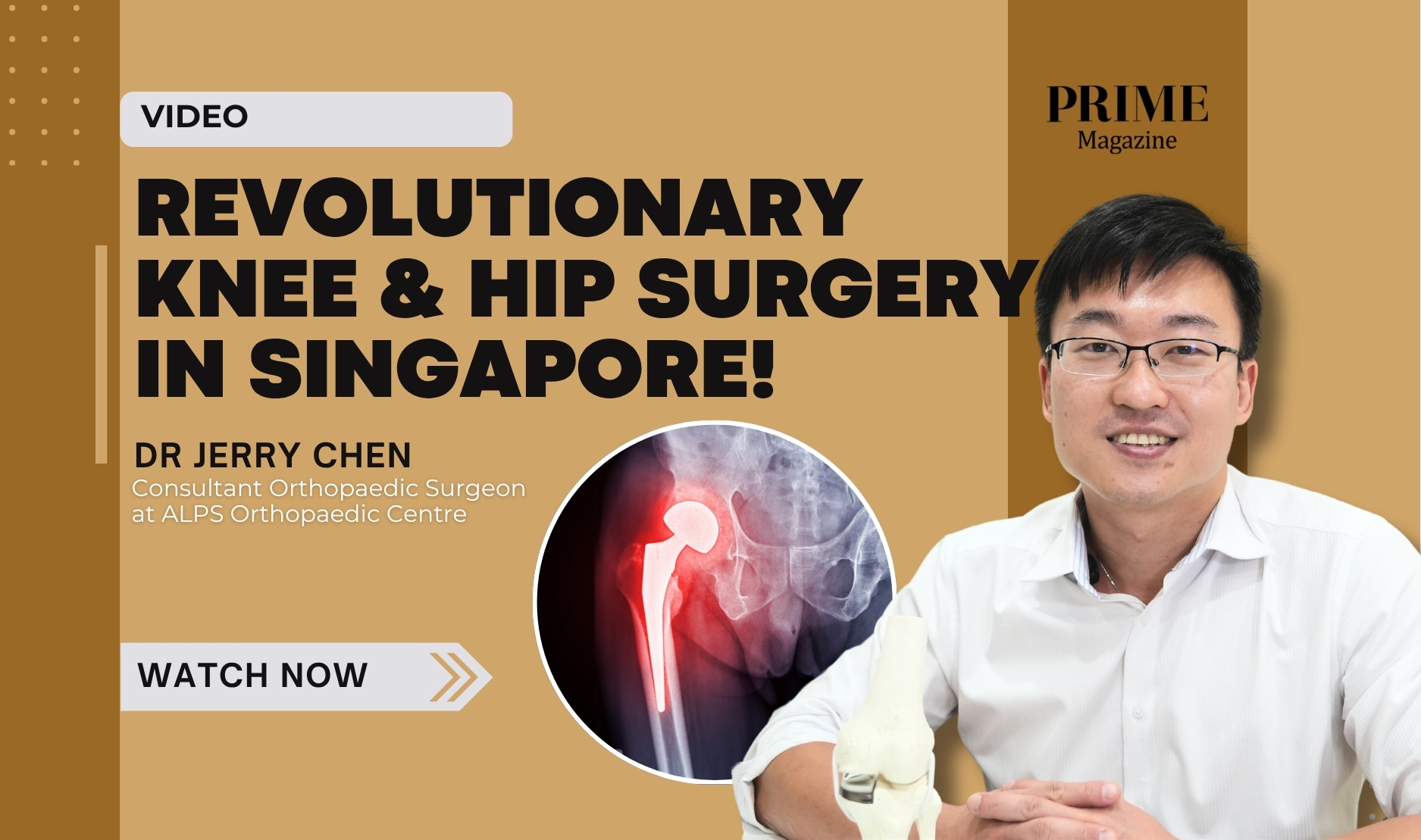 Dr Jerry Chen discussing revolutionary ERAS knee and hip replacement surgery in Singapore.