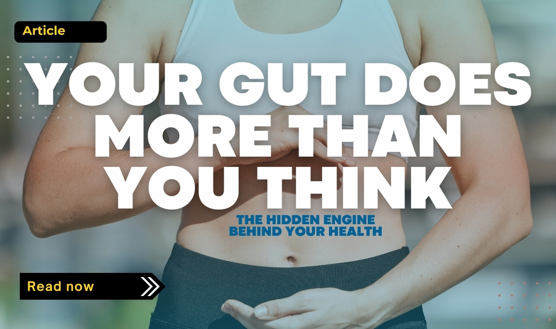 Person holding their abdomen, illustrating the importance of gut health to overall wellbeing