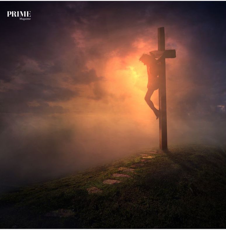 Cross at sunrise symbolising hope and renewal