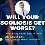 Dr Kevin Lau discussing scoliosis progression and the factors that influence whether spinal curves worsen or remain stable over time.