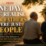 Cover image for an article titled "One Day, We Realise Our Fathers Were Just People". An elderly father and his adult son sit side by side on a bench by the water at sunset, looking out over the city skyline. Warm golden light creates a reflective and emotional atmosphere, highlighting themes of family, ageing, understanding, and appreciation.