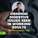 Common digestive issues in working adults including abdominal pain and bloating