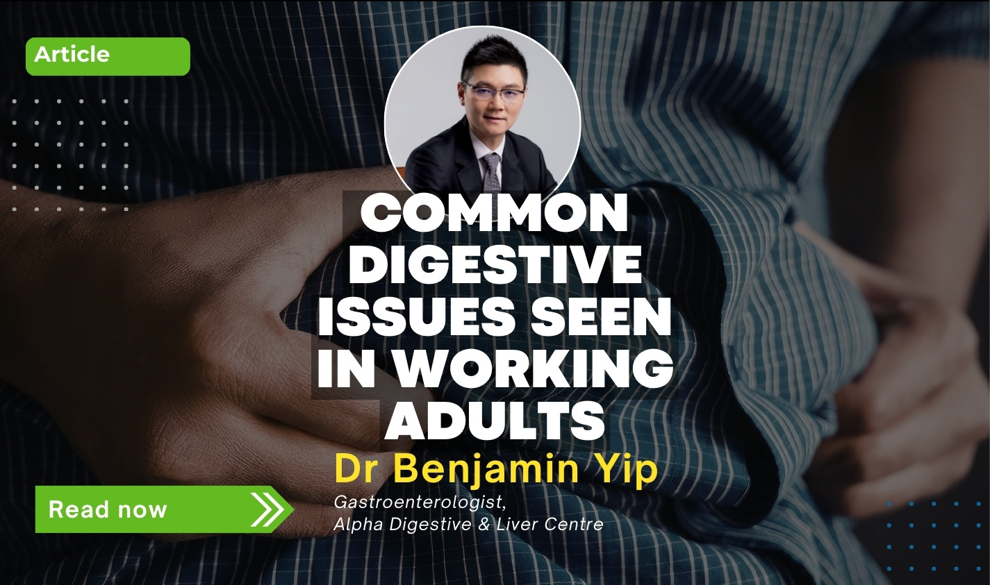 Common digestive issues in working adults including abdominal pain and bloating