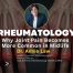 Rheumatology article banner showing joint pain in hands with Dr Annie Law explaining causes of joint pain in midlife women