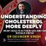 Understanding cholesterol in adults in their 40s and 50s with artery plaque illustration