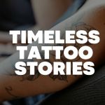 Close-up of a woman’s arm with a floral tattoo, representing timeless tattoo stories and self-expression