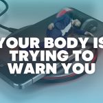 Exhausted man lying on a smartphone plugged into a charger, symbolising burnout, fatigue and low energy from modern lifestyle stress