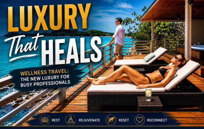 Luxury wellness travel retreat in Koh Samui for busy professionals seeking rest, relaxation and wellbeing