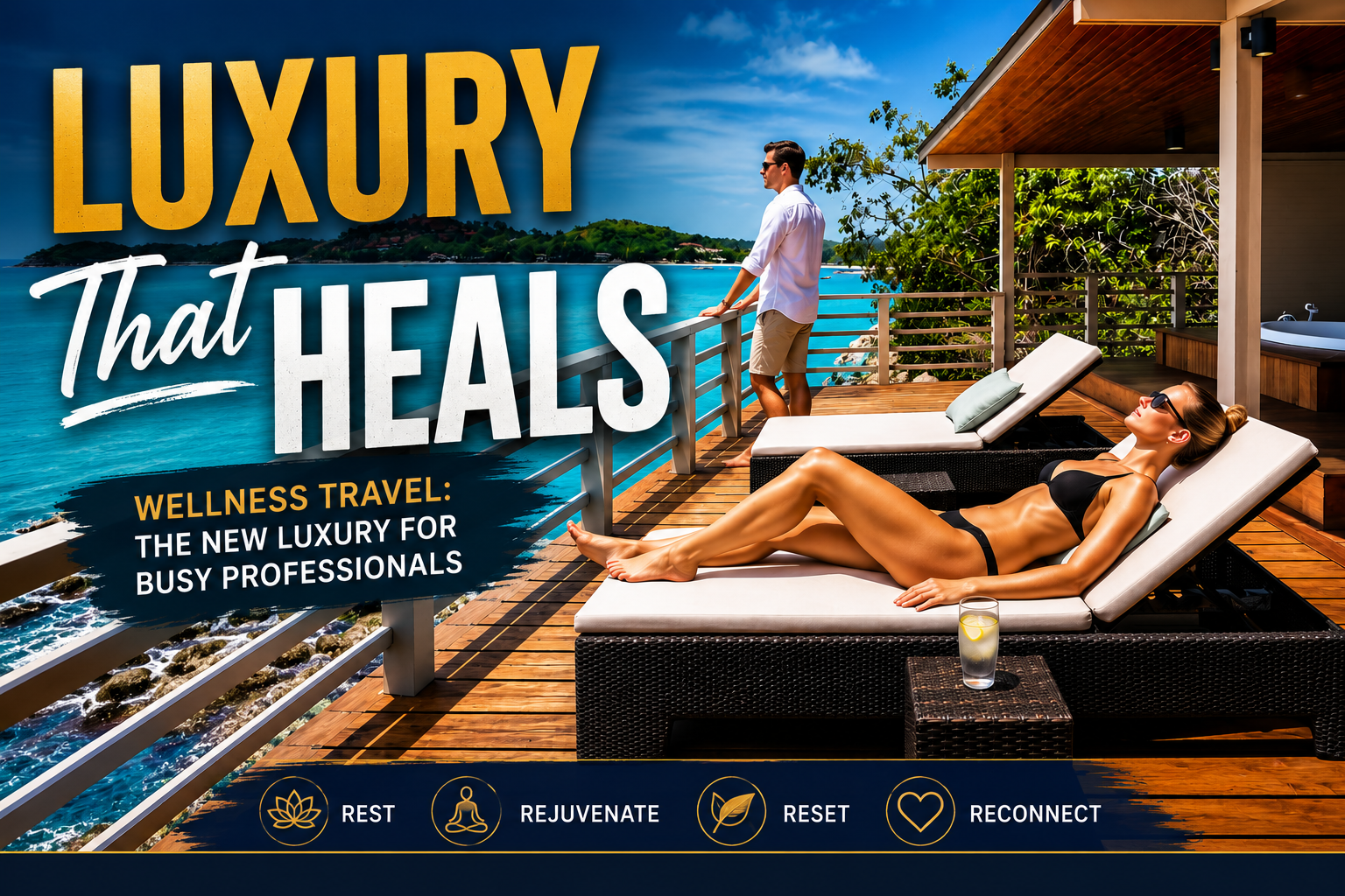 Luxury wellness travel retreat in Koh Samui for busy professionals seeking rest, relaxation and wellbeing