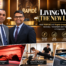 “Living Well – The New Luxury” feature graphic showing Dr Gowreeson Thevendran and John Abraham, with red light therapy, Pilates and cold plunge imagery.